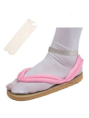 Anime Cosplay Clogs Shoes with Socks Costume Accessories